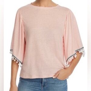Design History Pom-Pom Trim Top